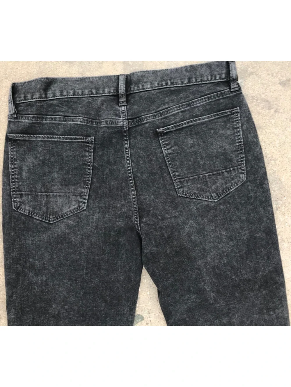 Banana Republic Jeans Mens 36x30 Black Wash Travel Skinny Fit Slim Tapered